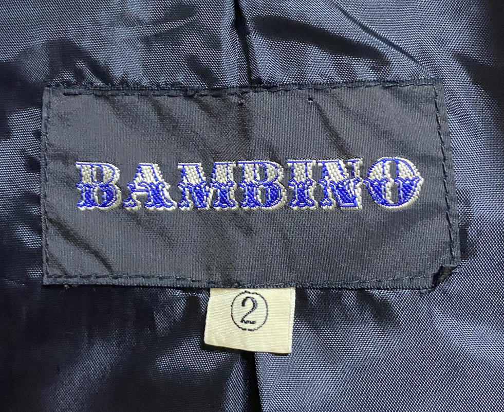 希少▽BAMBINO バンビーノ レーヨン ギャバジャン ジャケット サイズ2 グレー 日本製 MODS ロカビリー の画像8