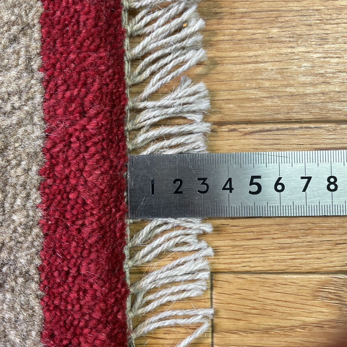 1000円スタート 在庫処分 期間限定 ネット価格 手織りペルシャ絨毯 新品 ギャッベ 90×60cm ラグ カーペット 玄関サイズの画像8