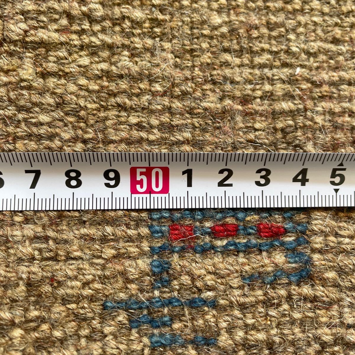 1000円スタート 在庫処分 期間限定 ネット価格 手織りペルシャ絨毯 新品 ギャッベ 90×60cm ラグ カーペット 玄関サイズの画像10