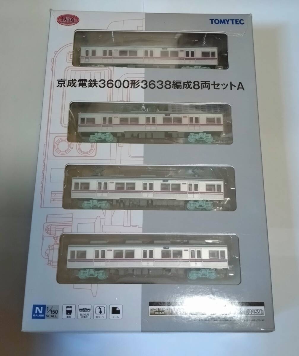 (未使用・外箱キズ有)鉄道コレクション 京成電鉄3638編成8両セットAの画像1