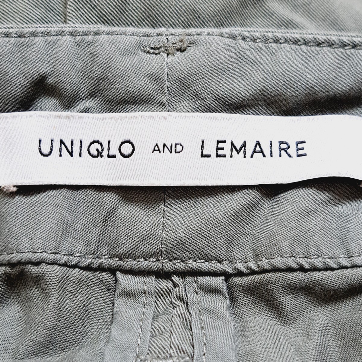 【UNIQLO AND LEMAIRE】ユニクロアンドルメール ハーフパンツ 短パン グレー カーキ 着回し シンプル 古着 紳士 メンズ サイズS/Y8413HH_画像8