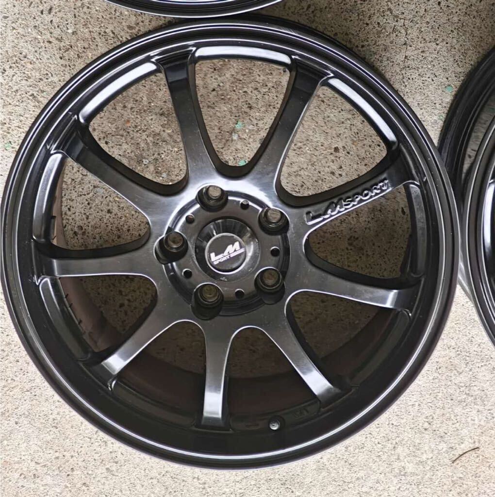 中古アルミホイール 「LM SPORT」17x7.5J+50 PCD:114.3穴：5 ハブ径:73 4本セット出品_画像3