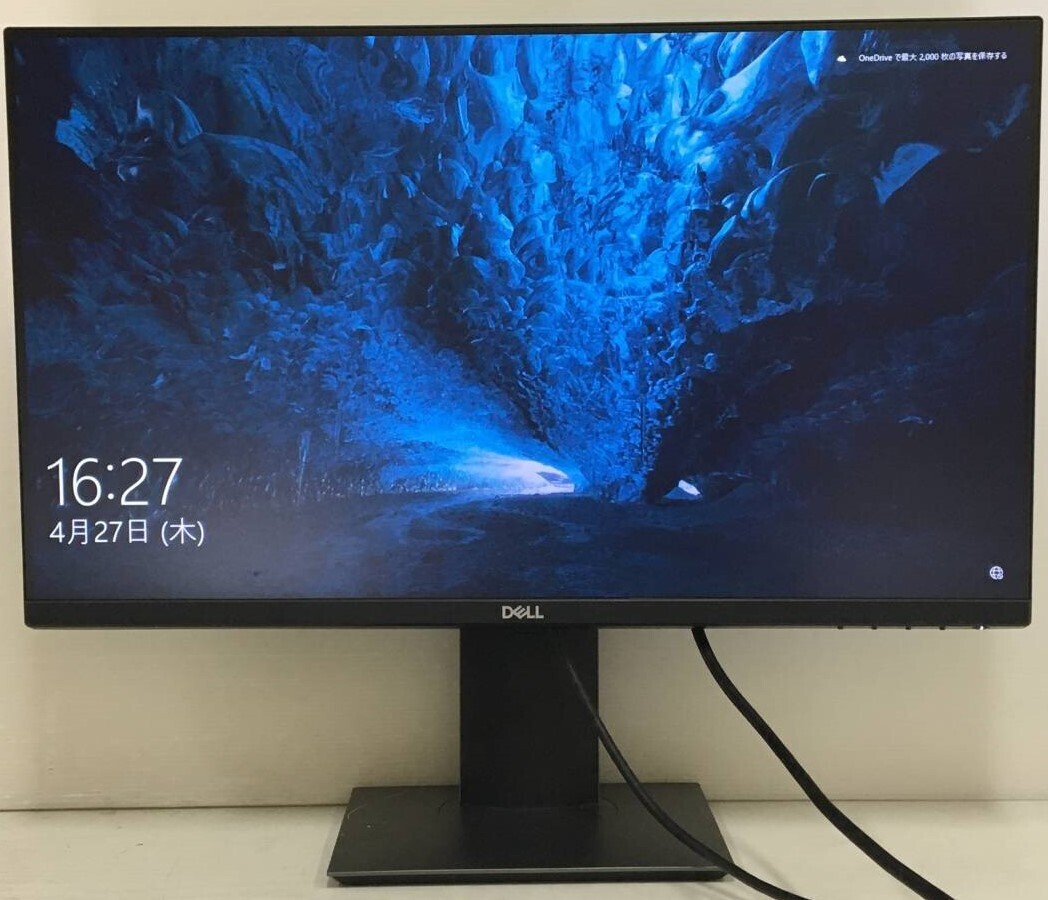 ☆【良品】DELL P2419H ワイド液晶モニター 23.8インチ フルHD（1920x1080）D-Subx1/HDMIx1/DisplayPortx1 動作品_画像2