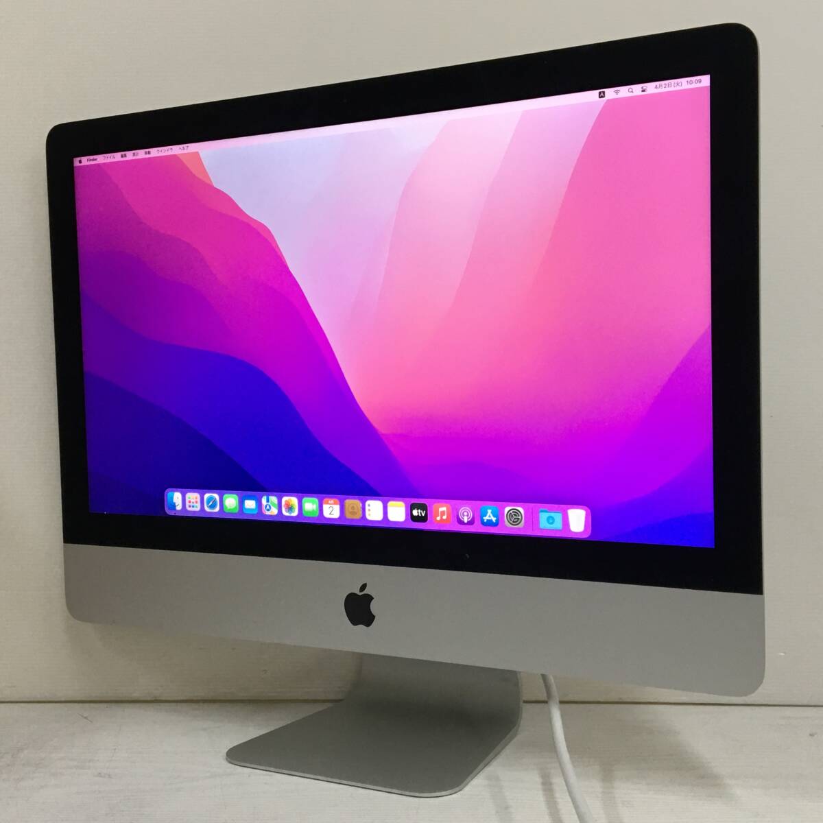 ☆【美品 21.5インチ】Apple iMac (21.5-inch, Late 2015) A1418 Core i5(5575R)/2.8GHz RAM:8GB/HDD:1TB Monterey ケーブル付属 動作品