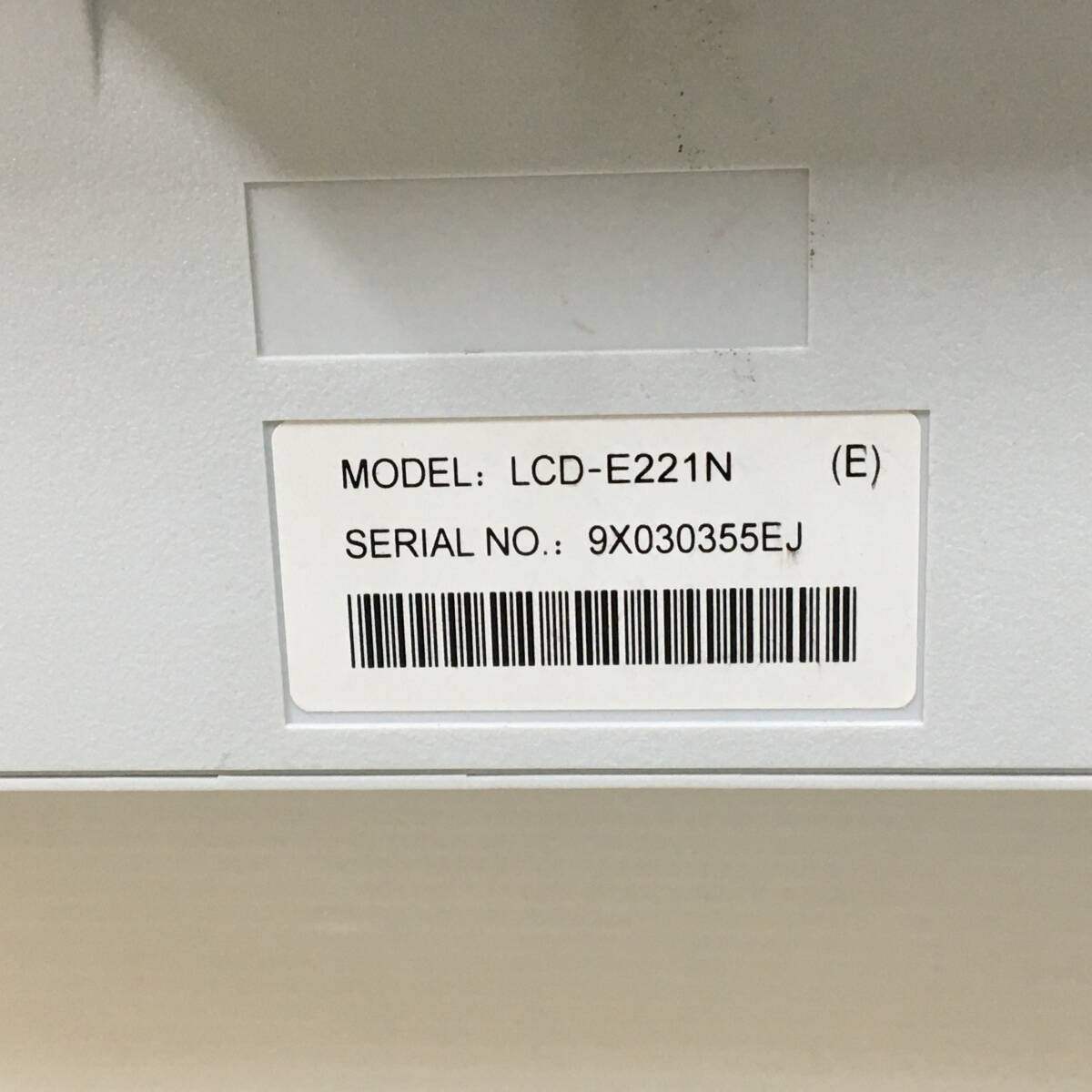☆【良品】NEC MultiSync LCD-E221N ワイド液晶モニター 21.5インチ フルHD（1920x1080）D-Sub/HDMI/DisplayPort 動作品の画像8