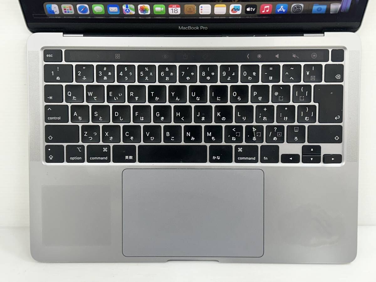 【13.3インチ】Apple MacBook Pro(13-inch,2020) A2289 Core i5(8257U)/1.4GHz RAM:8GB/SSD:256GB space gray Sonoma 動作品※難ありの画像6