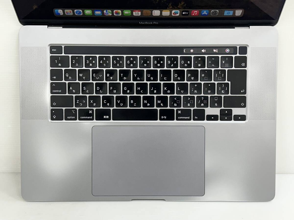 【16インチ Core i9】Apple MacBook Pro(16-inch,2019) A2141 Core i9(9880H)/2.3GHz RAM:16GB/SSD:1TB space gray Sonoma 動作品※難ありの画像6