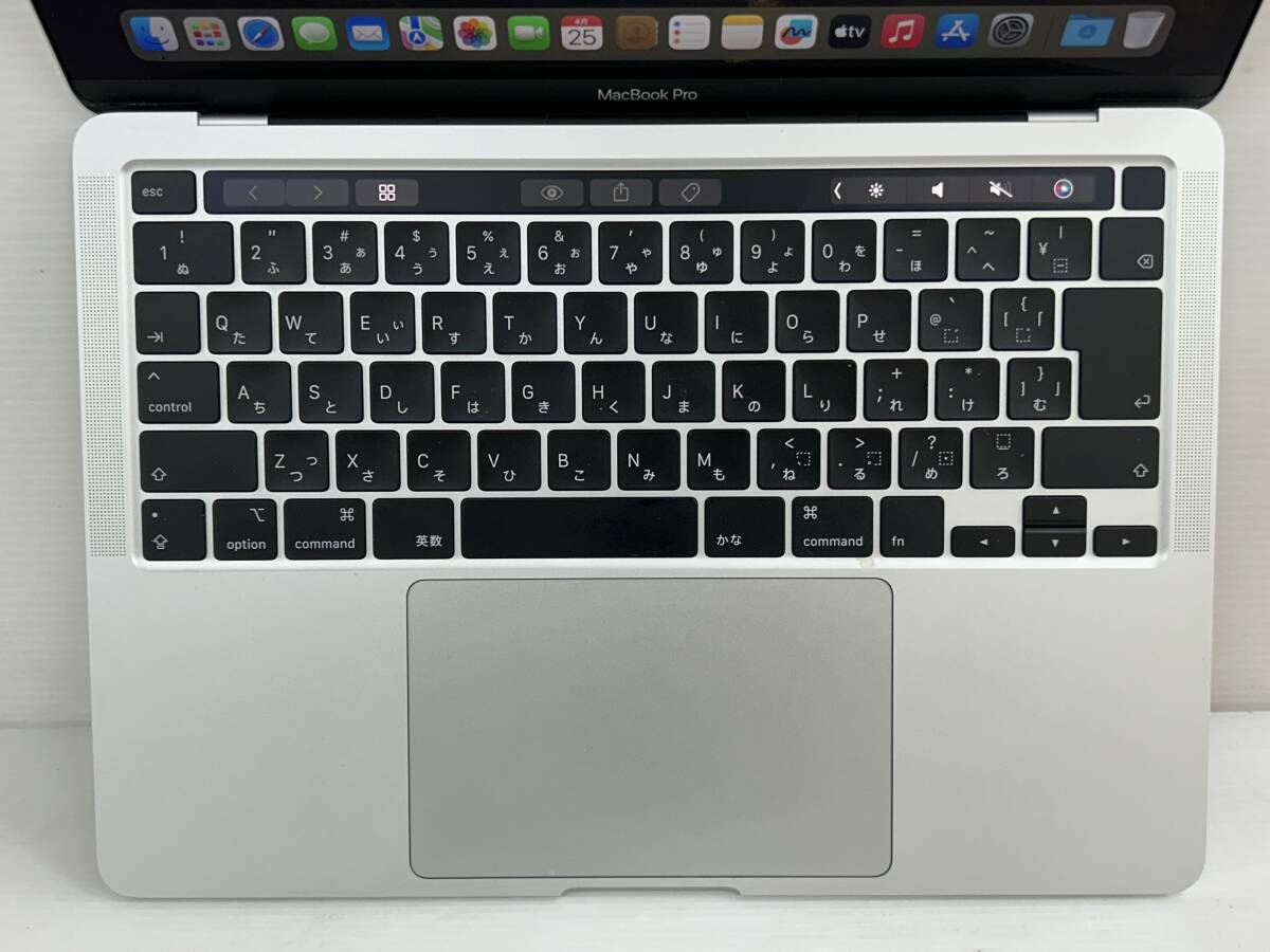 【美品☆充放電数115回】Apple MacBook Pro(13-inch,2020) A2251 Core i7(1068NG7)/2.3GHz RAM:32GB/SSD:1TB シルバー Sonoma 動作品の画像6