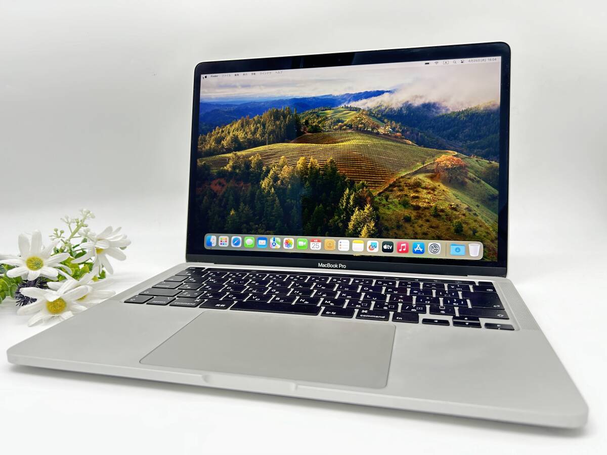 【美品☆充放電数115回】Apple MacBook Pro(13-inch,2020) A2251 Core i7(1068NG7)/2.3GHz RAM:32GB/SSD:1TB シルバー Sonoma 動作品の画像1