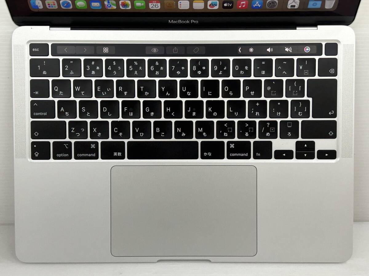 【美品 13.3インチ】Apple MacBook Pro(13-inch,2020) A2251 Core i7(1068NG7)/2.3GHz RAM:32GB/SSD:1TB タッチバー Sonoma 動作品_画像6