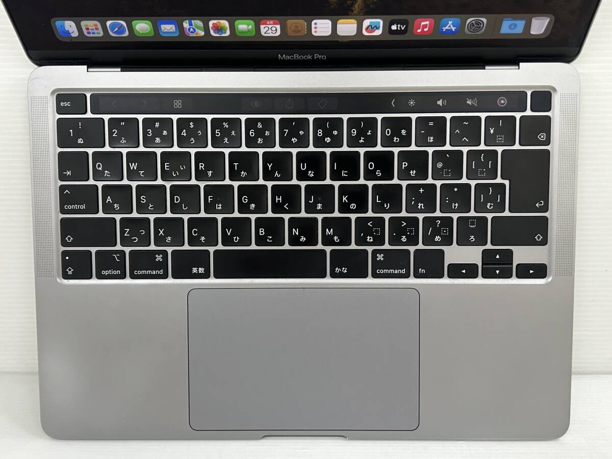 【良品 13.3インチ】Apple MacBook Pro(13-inch,2020) A2289 Core i5(8257U)/1.4GHz RAM:8GB/SSD:256GB space gray Sonoma 動作品_画像6