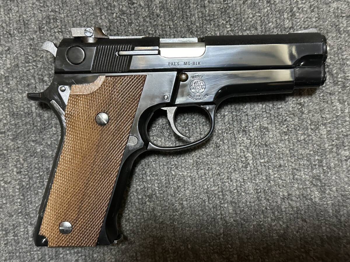  美品 未発火 木製グリップ 付き 予備マガジン付き MGC S&W M659 モデルガン 管理5の画像4