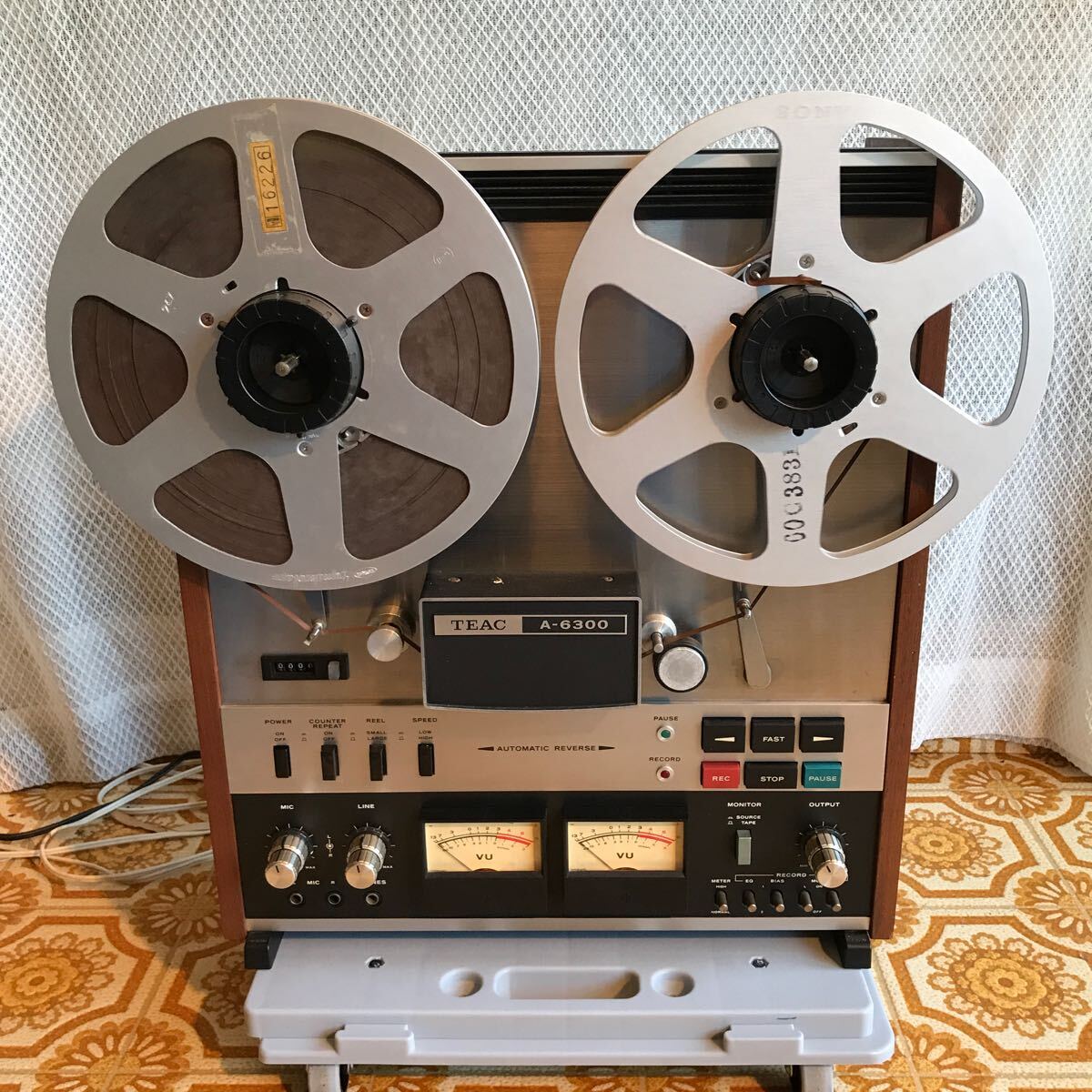 16800円 TEAC オープンリールデッキ A-6300(通電確認済み)(良品 16800円 TEAC オープンリールデッキ A-6300(通電確認済み)(良品