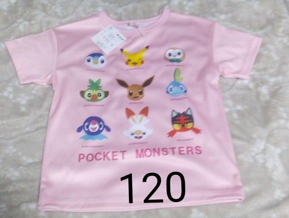 【120サイズ新品未使用】ポッチャマ　ポケモン　キッズ　半袖シャツ　Tシャツ こども服