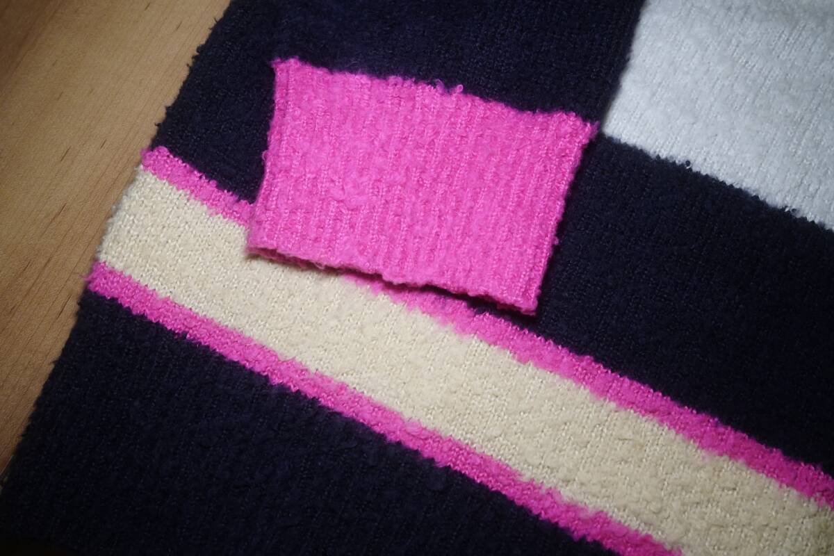 【レア・美品】sacai サカイ 17SS カラーブロックセーター(17-01217M) ピンク サイズ1 ニット BTSジミン着用■送料無料