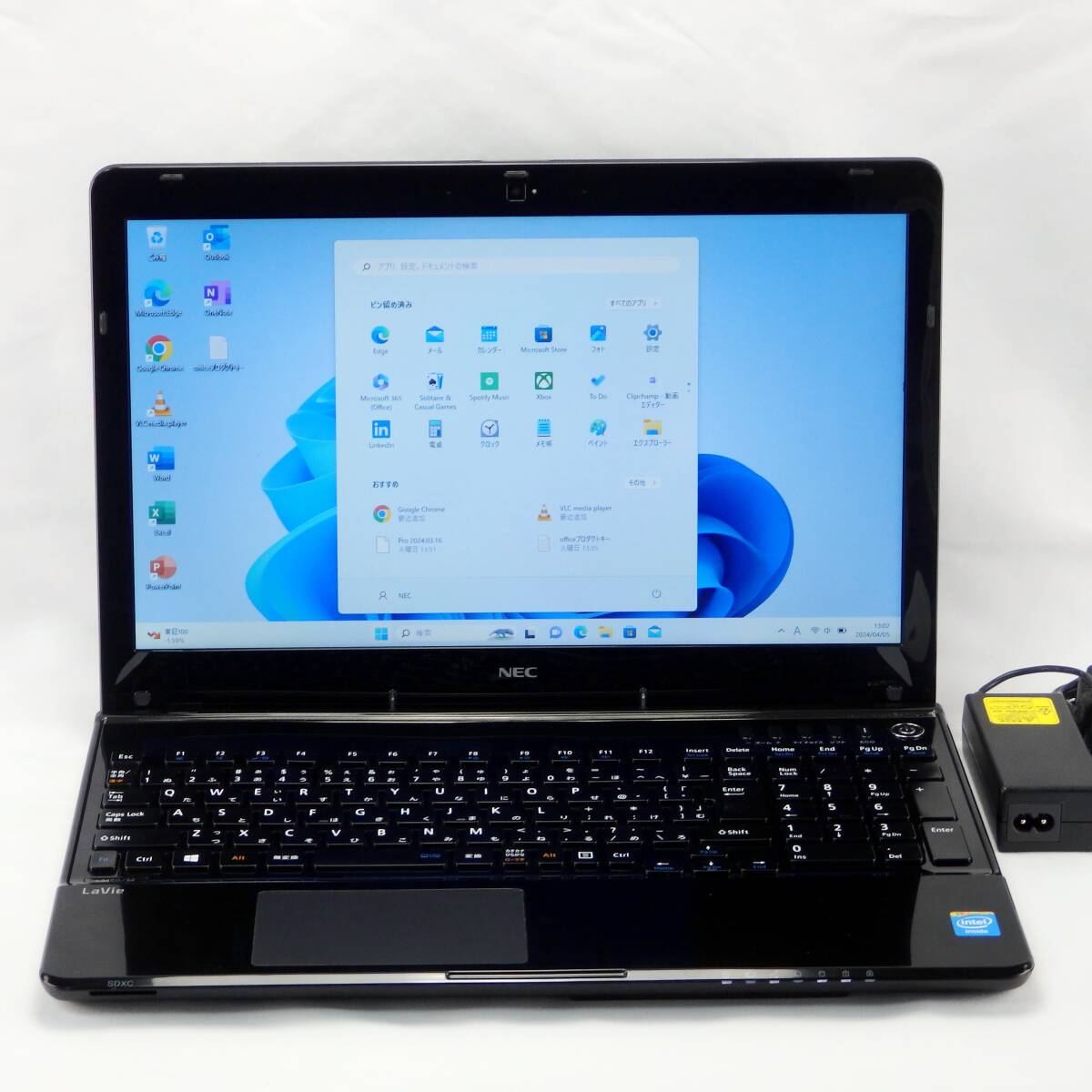 LaVie S LS150/MSB★DualCore CPU/HDD750GB/4GBメモリ/15.6型/WLAN/Sマルチ/Webカメラ/USB3.0/SD/Windows11/Office H＆B2019_画像3