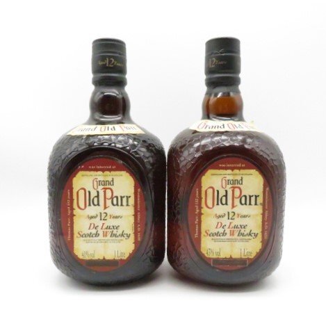 古酒 Grand Old Parr グランド オールドパー 12年 40% 43% 1000ml スコッチ ウイスキー 2本 セット_画像1