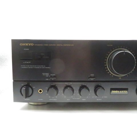 ONKYO オンキョー integra A-817EX 取説付き プリメインアンプ オーディオ 通電確認済み ジャンク品_画像2