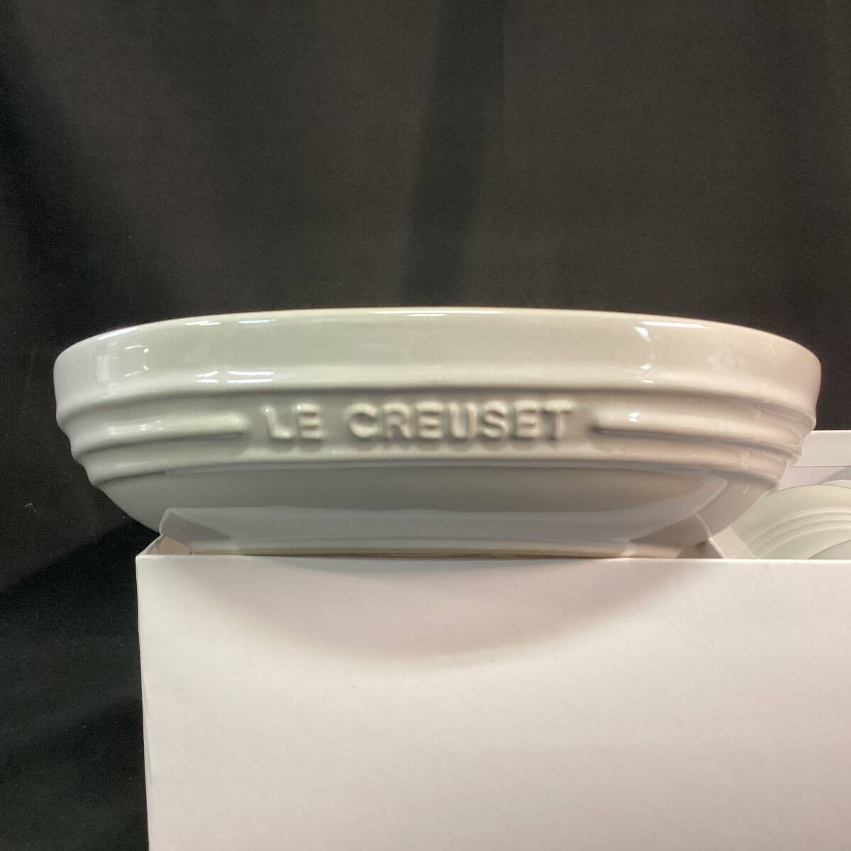 ル・クルーゼ ペア・テーブルウェア・セット ホワイトラスター Le Creuset 未使用 保管品の画像9