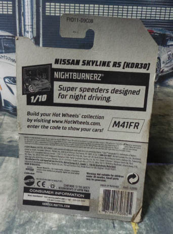 HotWheels NISSAN SKYLINE RS KDR30　ホットウィール ニッサン スカイライン RS KDR30 GReddy パッケージダメージ大 説明文・写真ご参照/fm_画像8