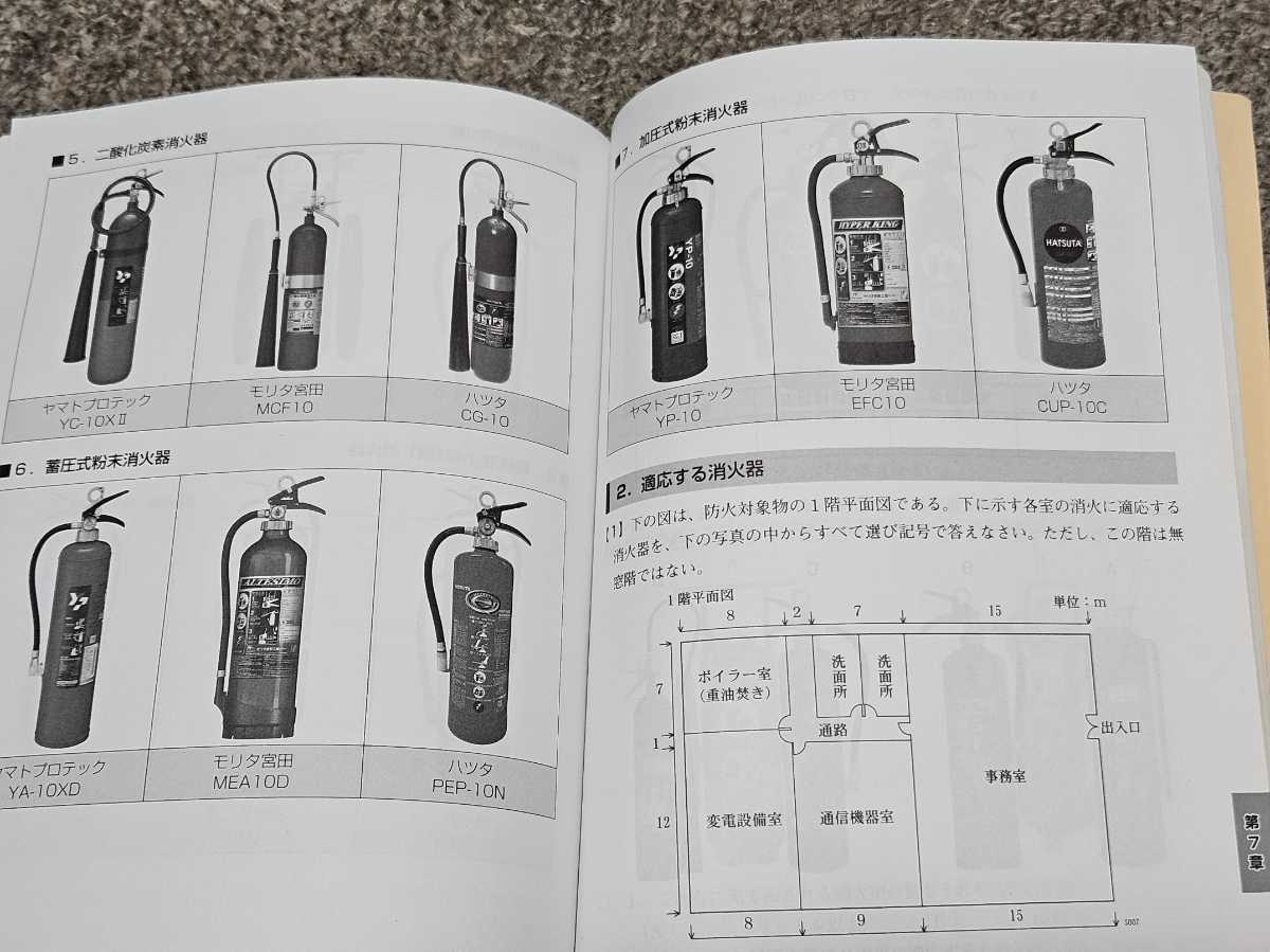 本試験型　消防設備士　６類　問題集　成美堂出版　2018年3月30日　ほか　消防設備士　６類　２冊セット　六類