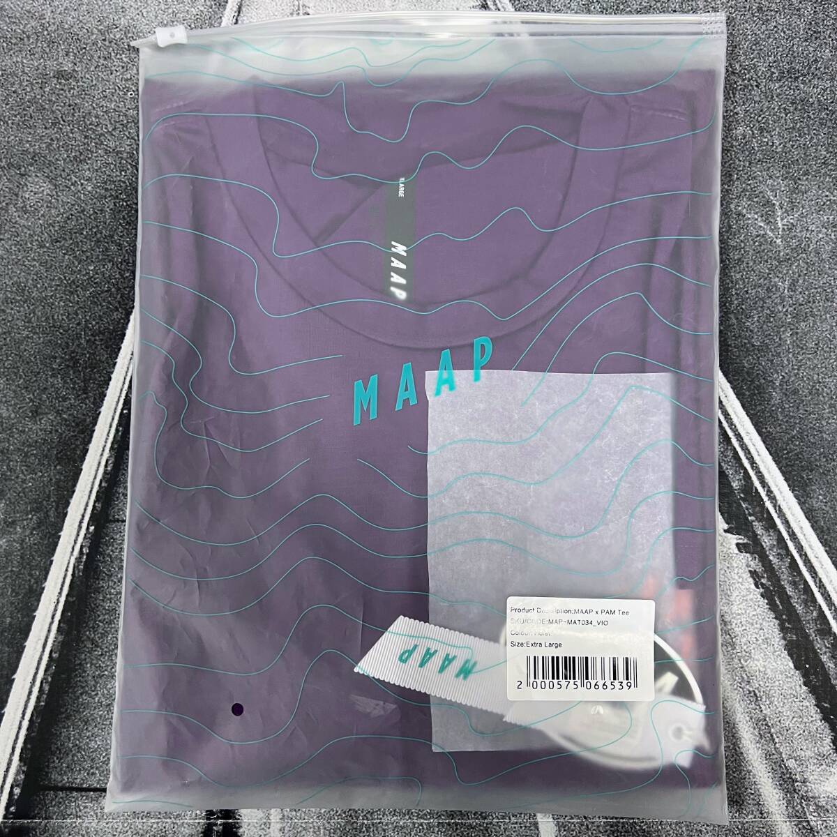 新品 MAAP × P.A.M. PAAM 2.0 Tee T-Shirt XLサイズ バイオレット マープ × パム Tシャツ 半袖 Rapha PAM_画像6