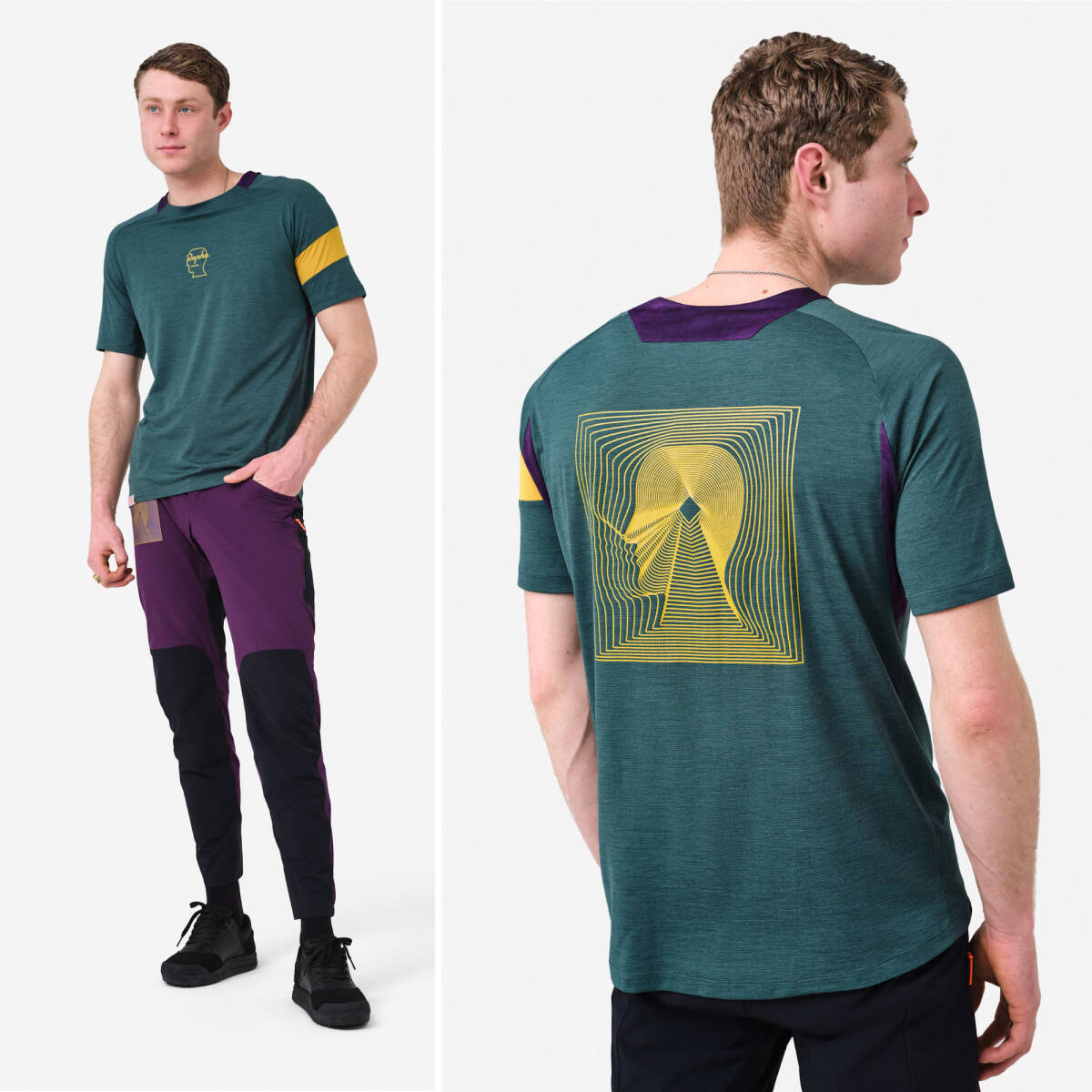 新品 Rapha x Brain Dead Men's Trail Technical T-shirt Sサイズ ラファ ブレインデッド メンズ トレイル テクニカル Tシャツ 半袖の画像7