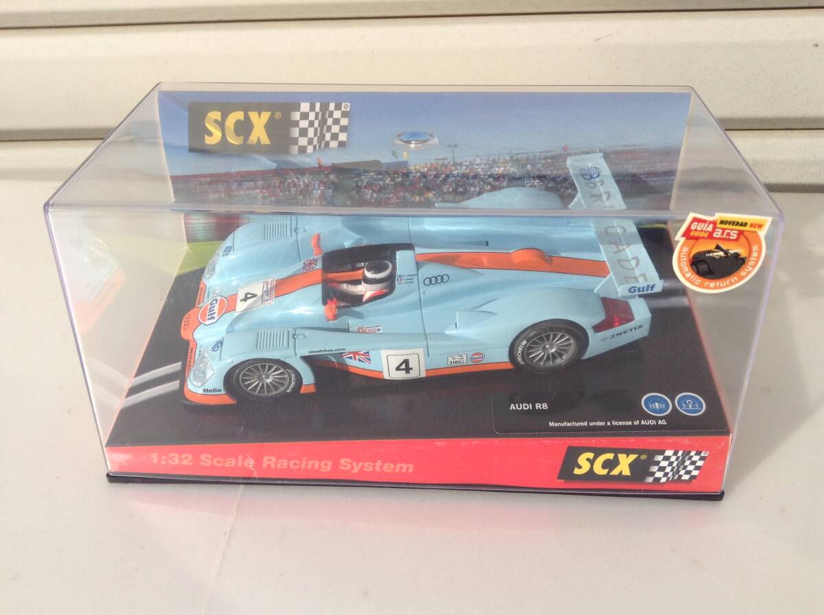 ◆◆◆TECNI-TOYS//SCX//Gulf AUDI R8 スロットカー 1/32//ガルフ アウディ R8// 未使用品・保管品・１円スタート！格安！！◆◆◆