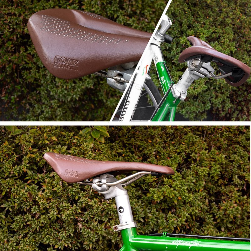 GORIX ゴリックス サドル 自転車 ビンテージサドル 防水撥水 クラシックデザイン おしゃれ ブラウン ロードバイク (GX-1008)の画像7