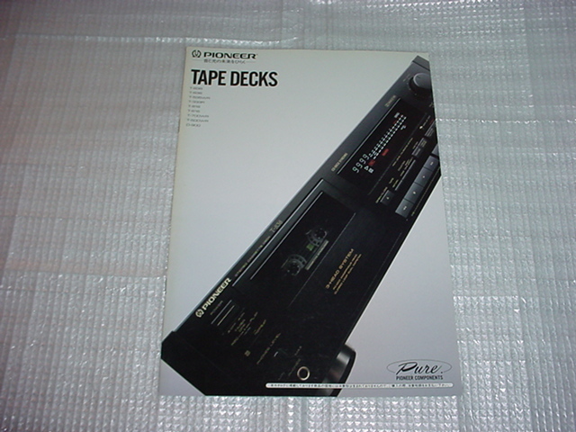 1990年3月　パイオニア　テープデッキのカタログ_画像1