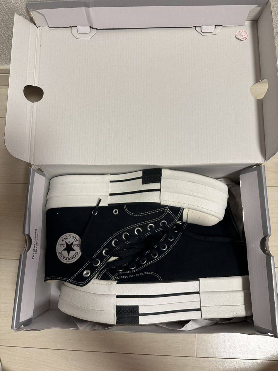 最終値下げ。GW値下げ!日本未発売 新品 Rick Owens x CONVERSE DRKSHDW 28㎝　リックオウエンス　ダークシャドウ_画像2