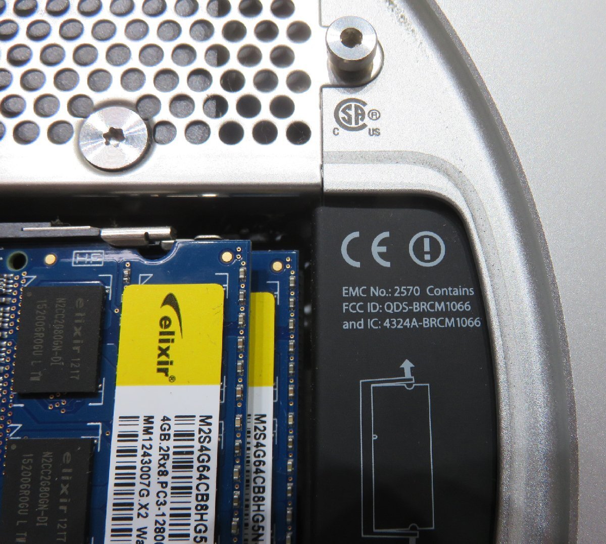 ★≪中古品≫Mac Mini A1347 Ci5-2.5G/8G/500G 10.10[t24041804]の画像5