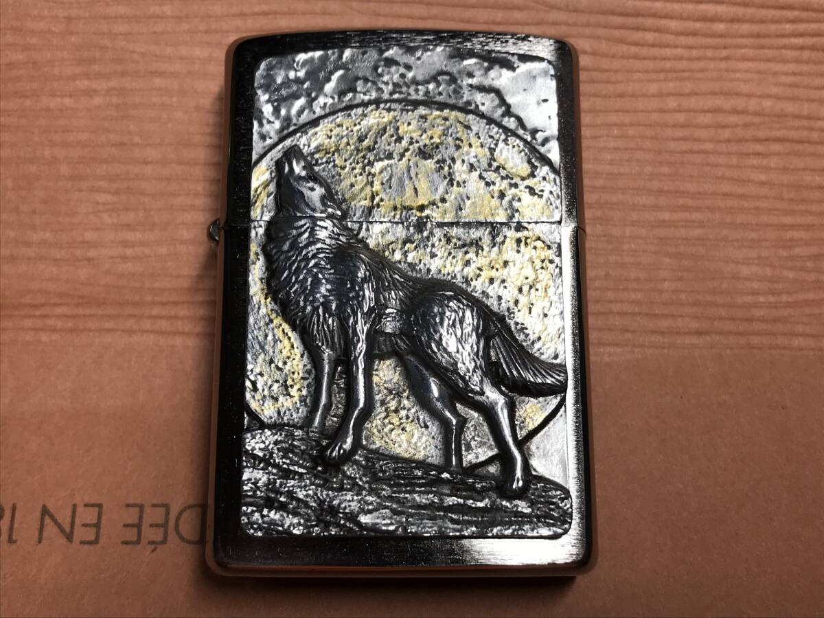 ■ZIPPO wolf at moonlight ジッポ 月明かりの下の狼 孤狼の血風 の画像1