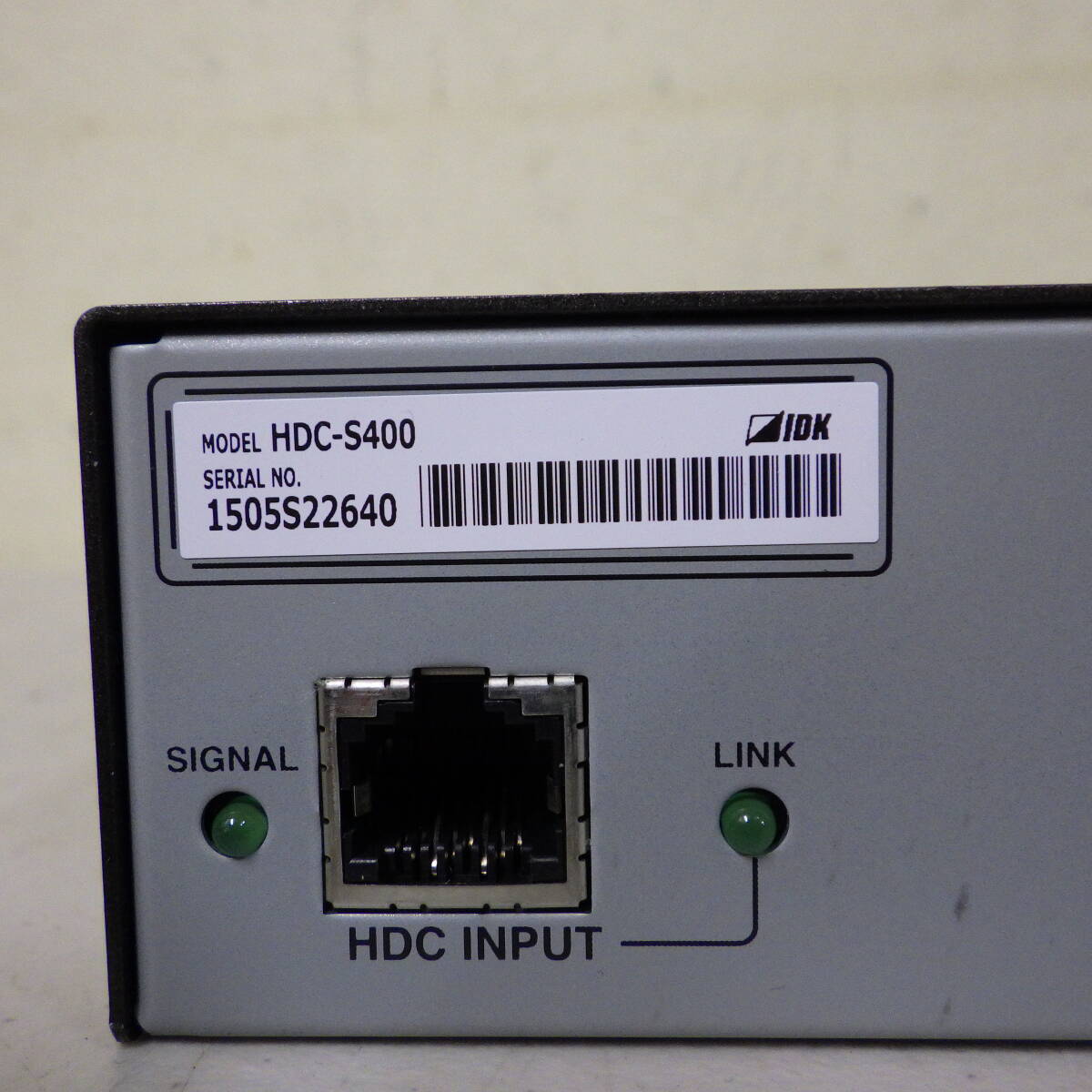 39 管No.46　IDK HDC-S400 HDBaseT　分配器　通電確認済み　動作未確認　本体のみ_画像6