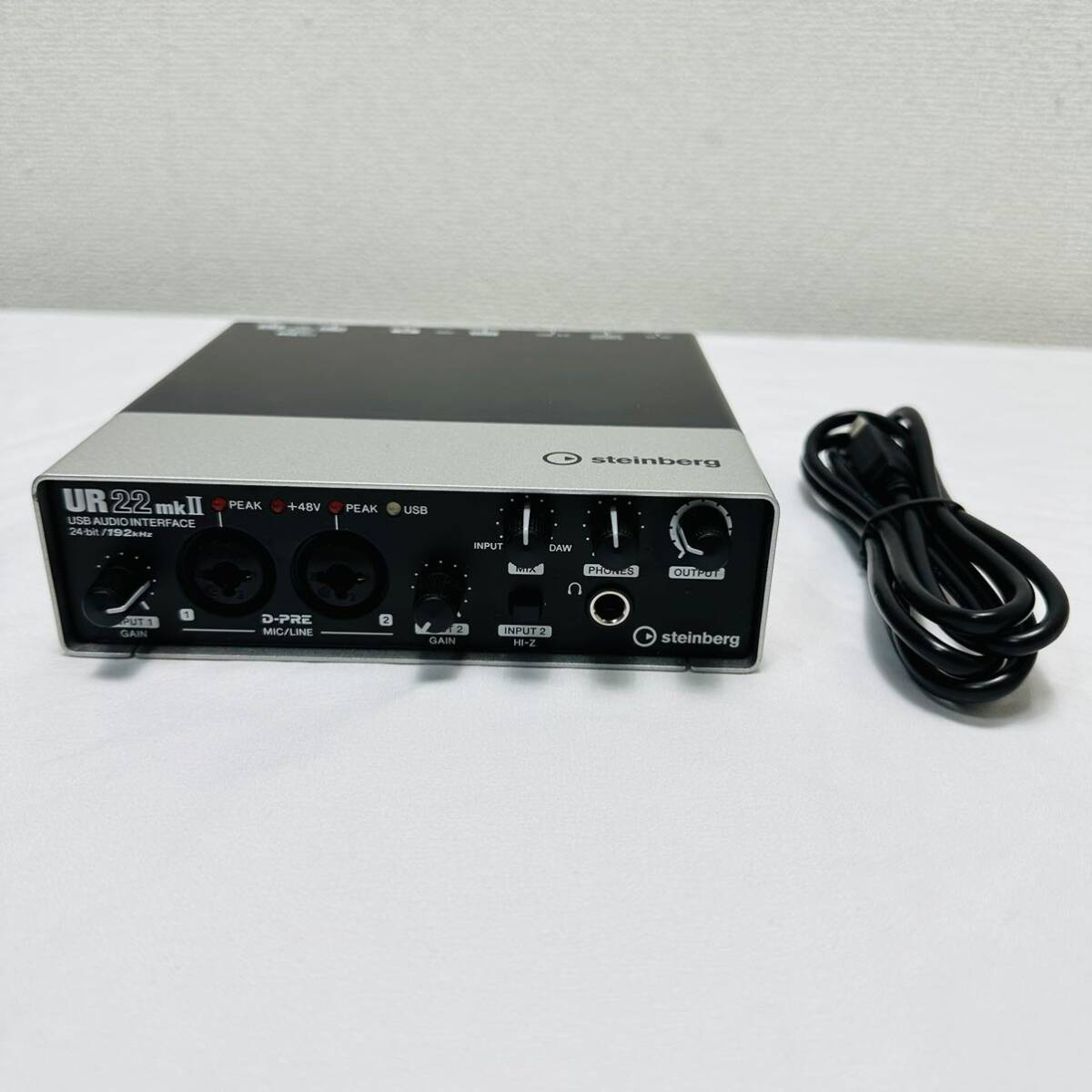 Steinberg スタインバーグ オーディオ インターフェース UR22 mk2 mkII 2x2 USB2.0 24bit/192kHz DTM 通電OKの画像1