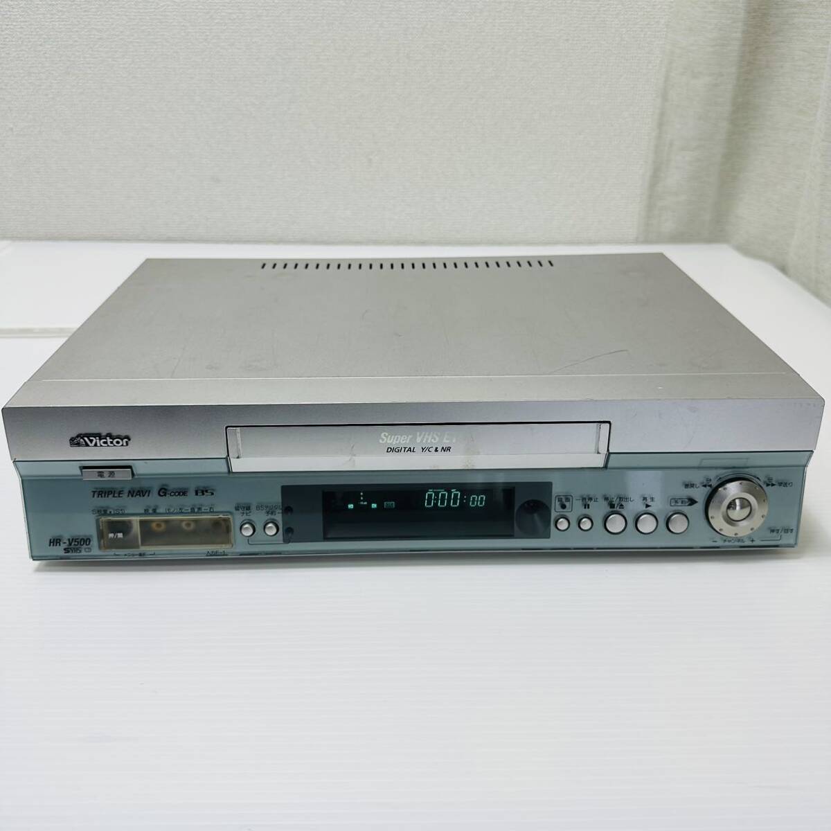 送料無料 Victor HR-V500 高画質 S-VHSビデオデッキ ビクターの画像1