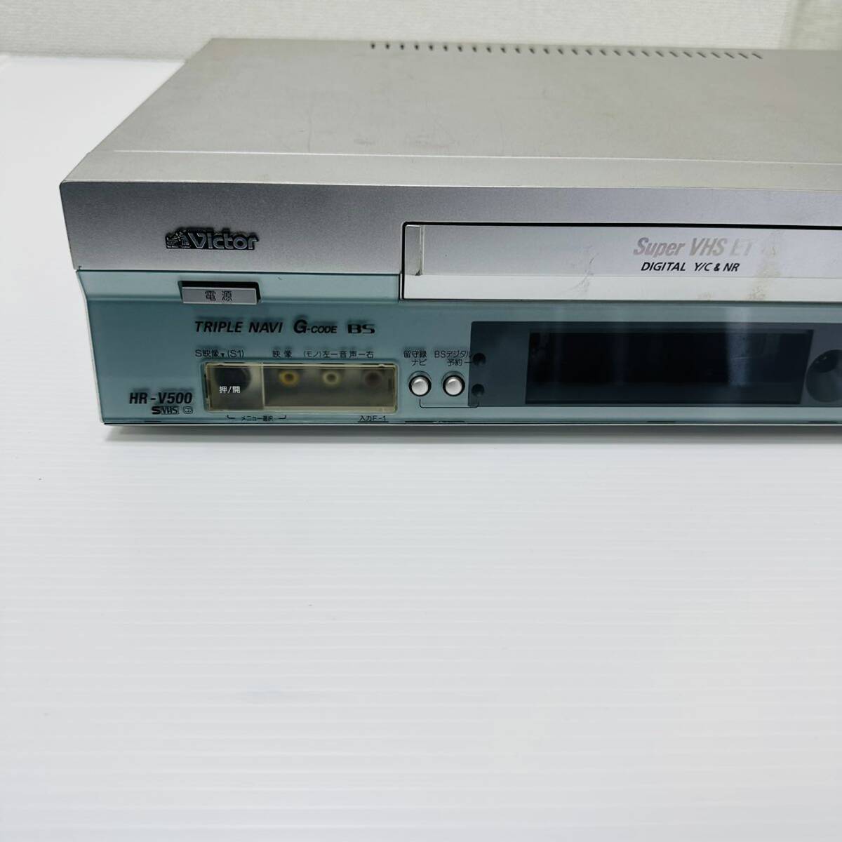 送料無料 Victor HR-V500 高画質 S-VHSビデオデッキ ビクターの画像4