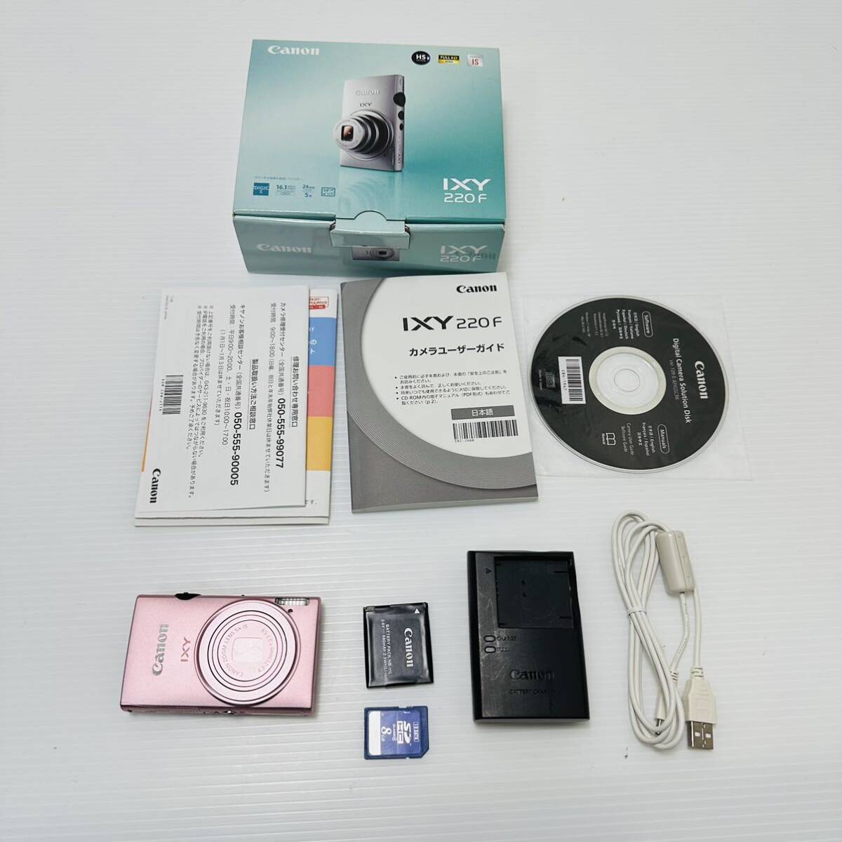 美品　Canon キャノン　IXY 220F PINK　コンデジ　デジカメ　デジタルカメラ コンパクトデジタルカメラ _画像1