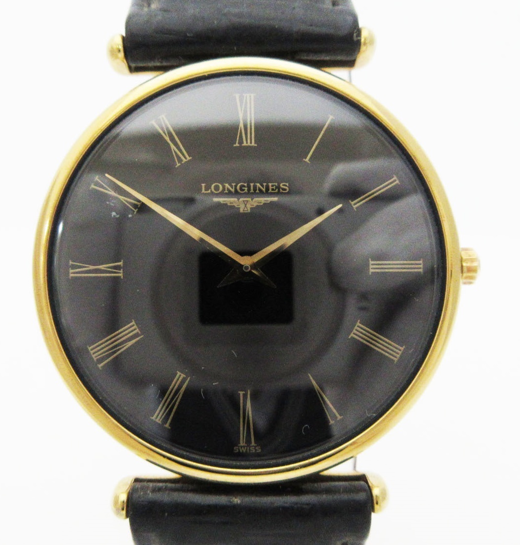 R04-004《ロンジン》LONGINES La Grande Classique/グランドクラシック★L4.635.2★腕時計 クォーツ ウォッチ★黒/ブラック文字盤★の画像1