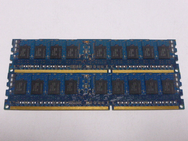 メモリ サーバーパソコン用 低電圧 1.35V SK hynix PC3L-12800R(DDR3L-1600R) ECC Registered 8GBx2枚 合計16GB 起動確認済みです の画像4