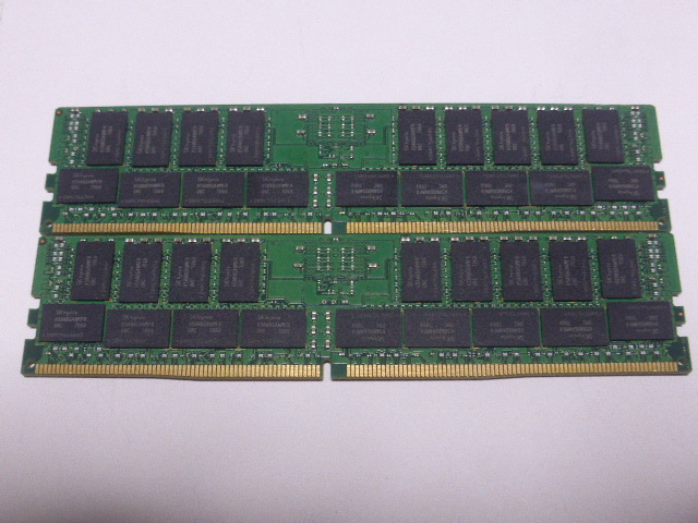 メモリ サーバーパソコン用 SK hynix DDR4-2400 (PC4-19200) ECC Registered 32GBx2枚 合計64GB 起動確認済です HMA84GR7MFR4N-UHの画像4