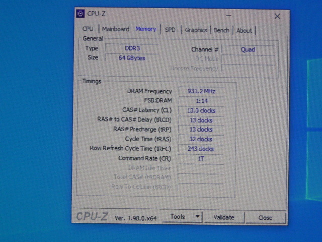メモリ サーバーパソコン用 1.5V Micron PC3-14900R(DDR3-1866R) ECC Registered 16GBx4枚 合計64 GB 起動確認済みです②の画像4