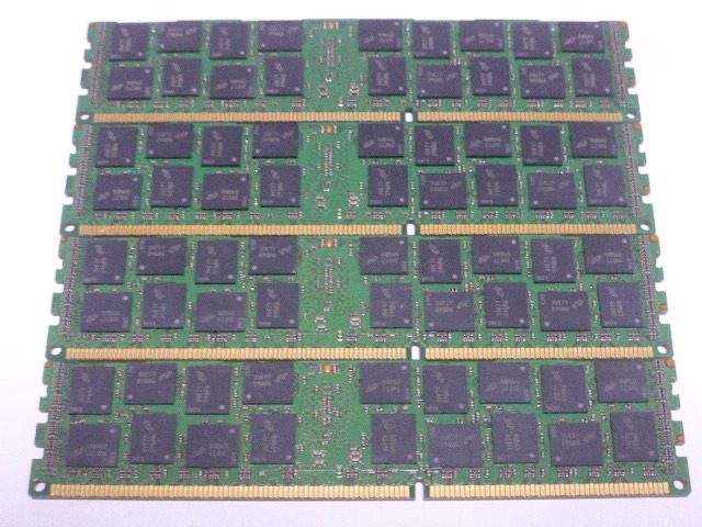 メモリ サーバーパソコン用 1.5V Micron PC3-14900R(DDR3-1866R) ECC Registered 16GBx4枚 合計64 GB 起動確認済みです⑦の画像3