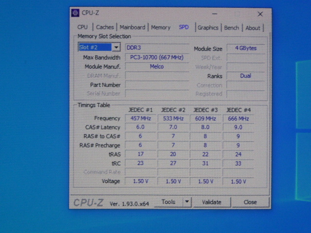 メモリ デスクトップパソコン用 BUFFALOとNANYA 1.5V DDR3-1333 PC3-10600 4GBx4枚 合計16GB 起動確認済みですが一応ジャンク品扱いですの画像7