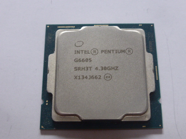 INTEL CPU PENTIUM Gold G6605 2コア4スレッド SRH3T LGA1200 起動確認済みですの画像1