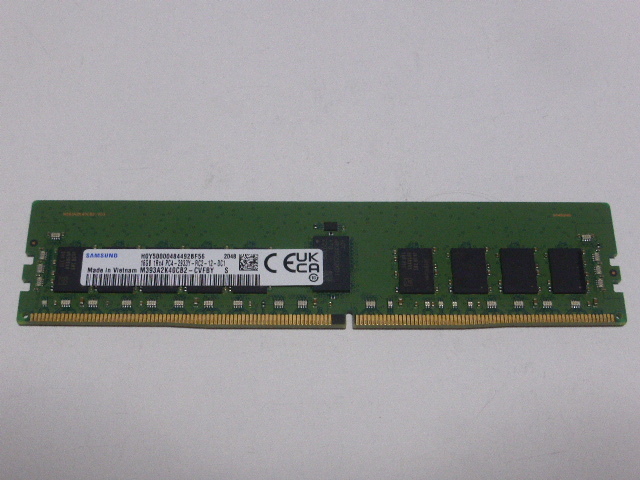 メモリ サーバーパソコン用 Samsung DDR4-2933 (PC4-23400) ECC Registered 16GB 起動確認済です M393A2K40CB2-CVFBY_画像1