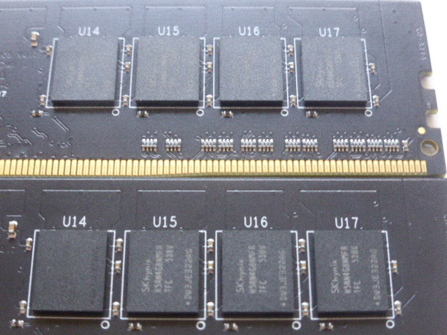 メモリ デスクトップパソコン用 Team SK hynixチップ DDR4-2133 PC4-17000 8GBx2枚 合計16GB 起動確認済みです TED48GM2133C15BKの画像4