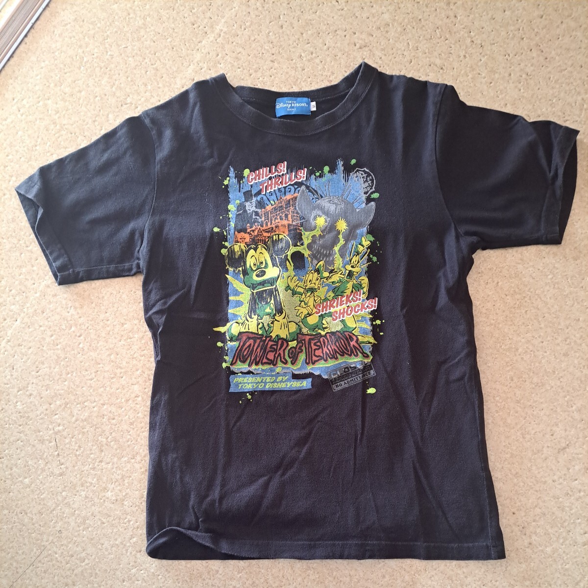 東京ディズニーリゾート限定 タワーオブテラー Tシャツ Sサイズ ミッキーマウス  送料無料の画像1