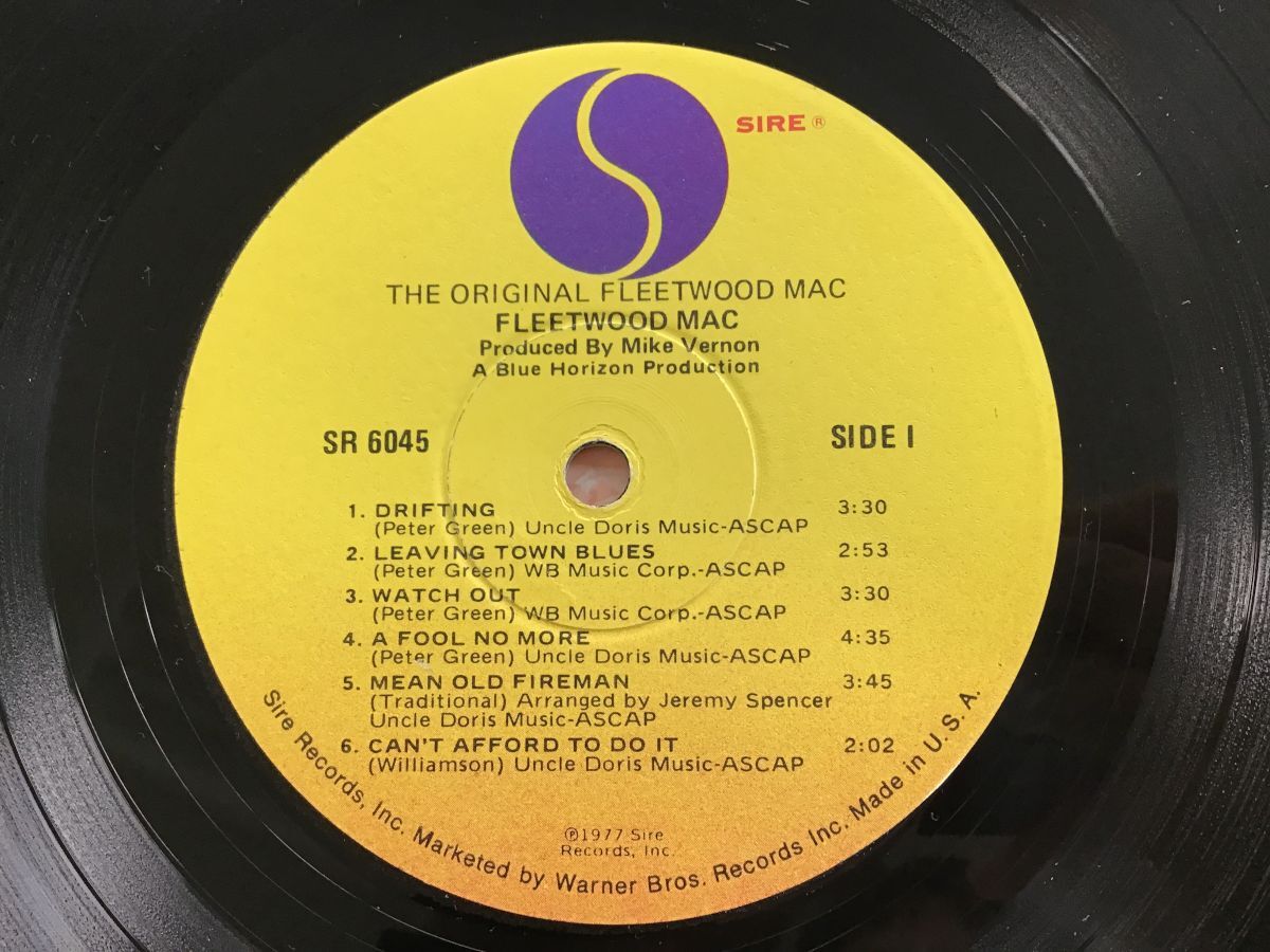 LP / FLEETWOOD MAC / THE ORIGINAL FLEETWOOD MAC [6750RR]の画像3