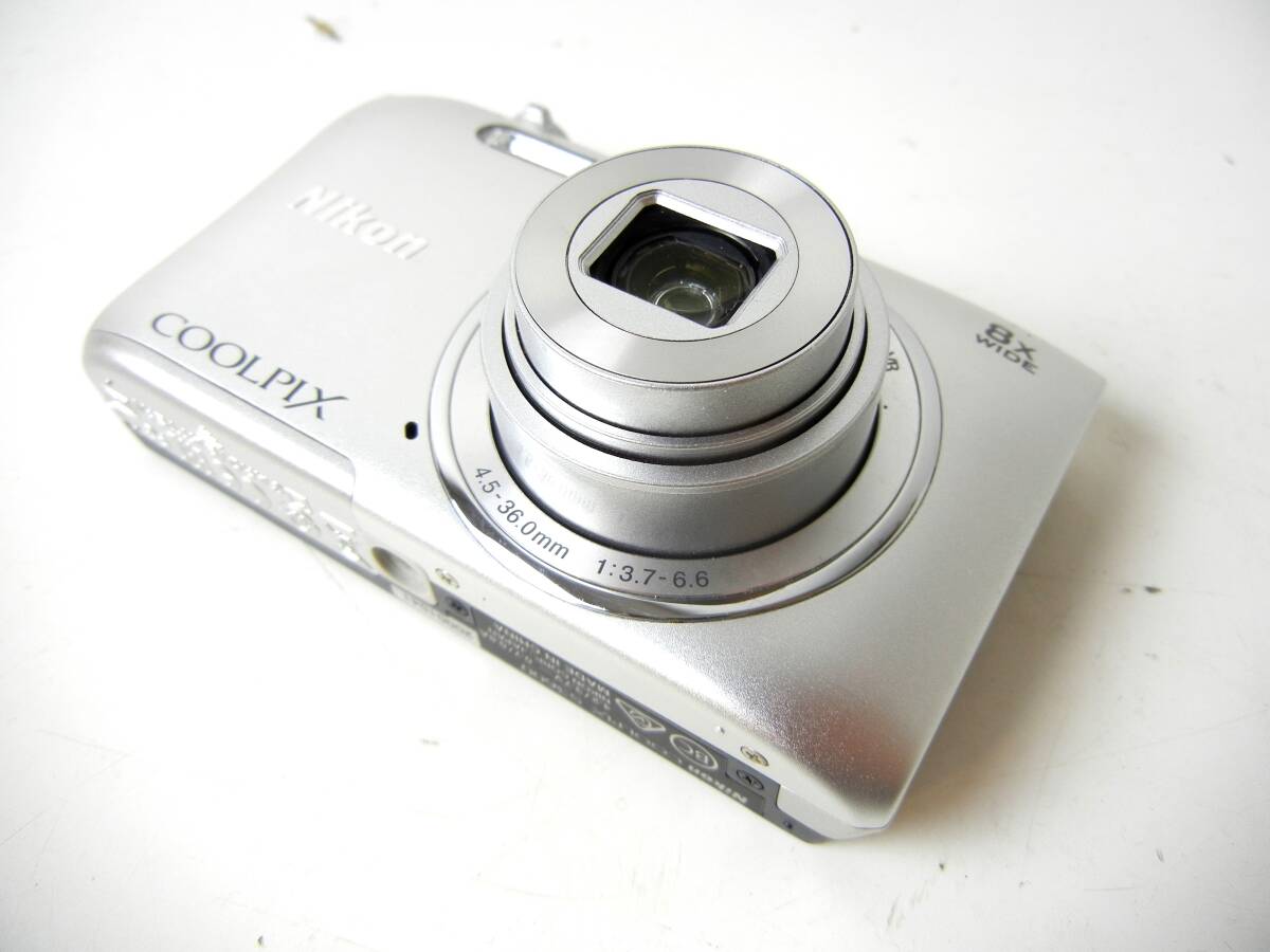 動作品◇ニコン COOLPIX S3600 デジタルコンパクトカメラ シルバーの画像6